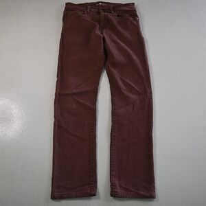 7 For All Mankind 30x28 Paxtyn Slim Straight Red Stretch‎ Denim Mens Jeans